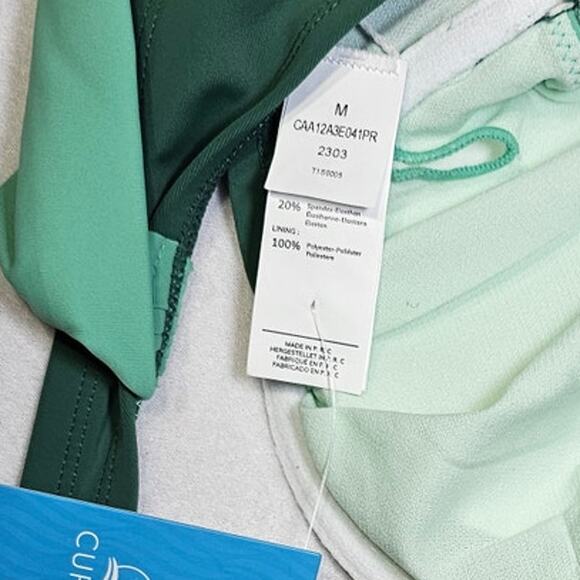 Cupshe Bikini Top‎ Green Size Medium - Picture 5 of 5